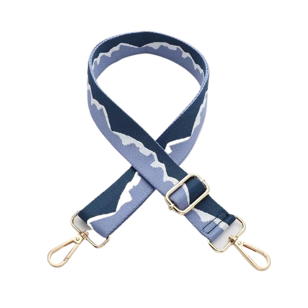1.5" Wide Canvas Wave Pattern Straps,Adjustable Crossbody Backpack Replacement Straps Shoulder Bag Purse Straps Accessories (Color : 6, Size : 29.5"~53")