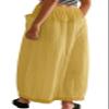 CHARTOU Women Baggy Parachute Skirt Comfy Casual Cotton Y2k Cargo Maxi Long Skirt (Small, Yellow) view 2