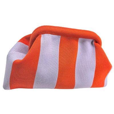 AZURAOKEY Women Colorblock Dumpling Clutch - Contrast Color Knitting Summer Beach Bag