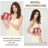 AZURAOKEY Women Colorblock Dumpling Clutch - Contrast Color Knitting Summer Beach Bag view 2