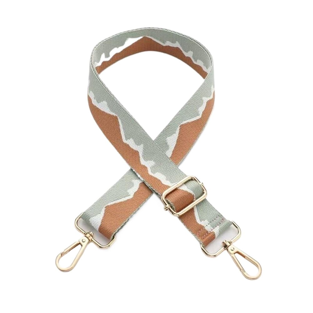 NineFit Basics 1.5"" Wide Canvas Wave Pattern Straps,Adjustable Crossbody Backpack Replacement Straps Shoulder Bag Purse Straps Accessories (Color : 13, Size : 29.5""~53"")