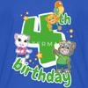 Spreadshirt Talking Tom & Friends 4th Birthday Kid's T-Shirt, XL, Royal Blue view 2