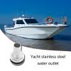 YINETTECH 316 Stainless Steel Boat Water Drain Plug Thru-Hull Fitting Drain Joint with Custom Gasket Boat Plumbing Fittings for Boats, Yachts, Marine, 3/4inch view 2