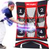 Baseball Pitching Net Target Net - 9 Pocket Strike Zone Pitcher Training Aid, Softball Self-Train Practice Net view 1