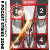 Baseball Pitching Net Target Net - 9 Pocket Strike Zone Pitcher Training Aid, Softball Self-Train Practice Net view 2