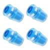 4pcs Bite Hydration Pack Bite Valve Replacement, Silicone BPA Free Bite Valve Sheath Safe Nozzle Mouthpiece Replacement Compatible with Osprey (Blue) view 1