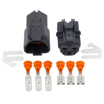DWFSKZKV 3 Pin Male and Female Waterproof Car Connector Plug with Terminal DJ70353A-6.3-11/21 (Size : 10 Sets)