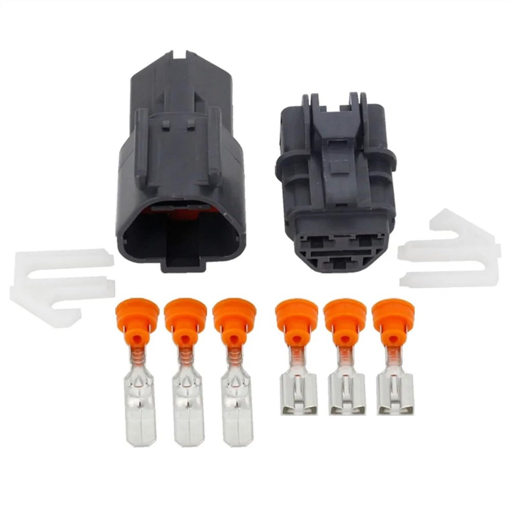 DWFSKZKV 3 Pin Male and Female Waterproof Car Connector Plug with Terminal DJ70353A-6.3-11/21 (Size : 10 Sets)