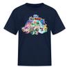 Spreadshirt Talking Tom Time Rush and The Magic Gate Kid's T-Shirt, S, Navy view 1