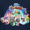 Spreadshirt Talking Tom Time Rush and The Magic Gate Kid's T-Shirt, S, Navy view 2