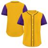 Men's Baseball Jersey Inspired Classic Full Button Down Quick Dry Softball Team Jerseys Breathable Women's Athletic Shirt view 3
