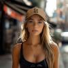 BIRYHG Girls Just Wanna Have Sun Corduroy Baseball Caps for Women Men Adjustable Dad Hat Khaki view 3