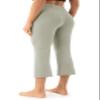 AFITNE Capri Pants for Women Bootcut Yoga Pants with Pockets High Waisted Flare Workout Bootleg Printed Yoga Crop Flared Athletic Gym Pants Lignt Grey - XL view 4