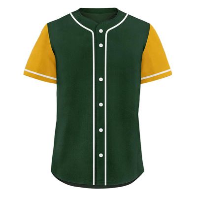 Men's Baseball Jersey Inspired Classic Full Button Down Quick Dry Softball Team Jerseys Breathable Women's Athletic Shirt