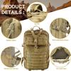 aiGear Tactical Backpack for Men, 45L Military Backpack, 3-Day Bug Out Bag for Camping Hiking Hunting with Molle System Army Daypack (45L Khaki) view 3