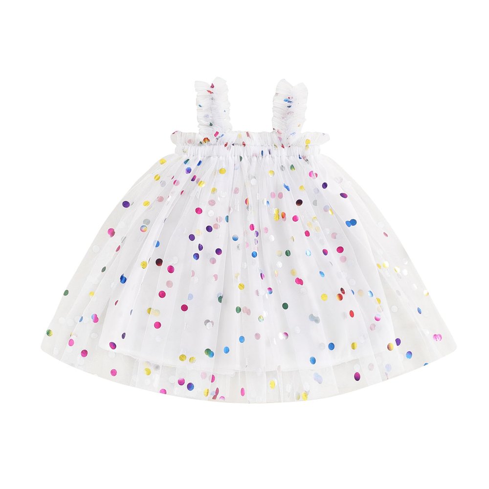 Toddler Baby Girls Princess Dress 3D Butterfly Floral Embroidery Tutu Dress Layered Ruffle Tulle Fairy Dress (D White, 12-18 Months)