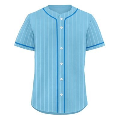 Men's Striped Baseball Jersey Classic Fit Breathable Fabric Softball Jerseys Sizes Sports Shirt