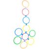 Pwshymi Speed Rings, Agility Hoops Wear 29cm/11.4in Dia Environmentally Friendly for Outdoor for Children view 4