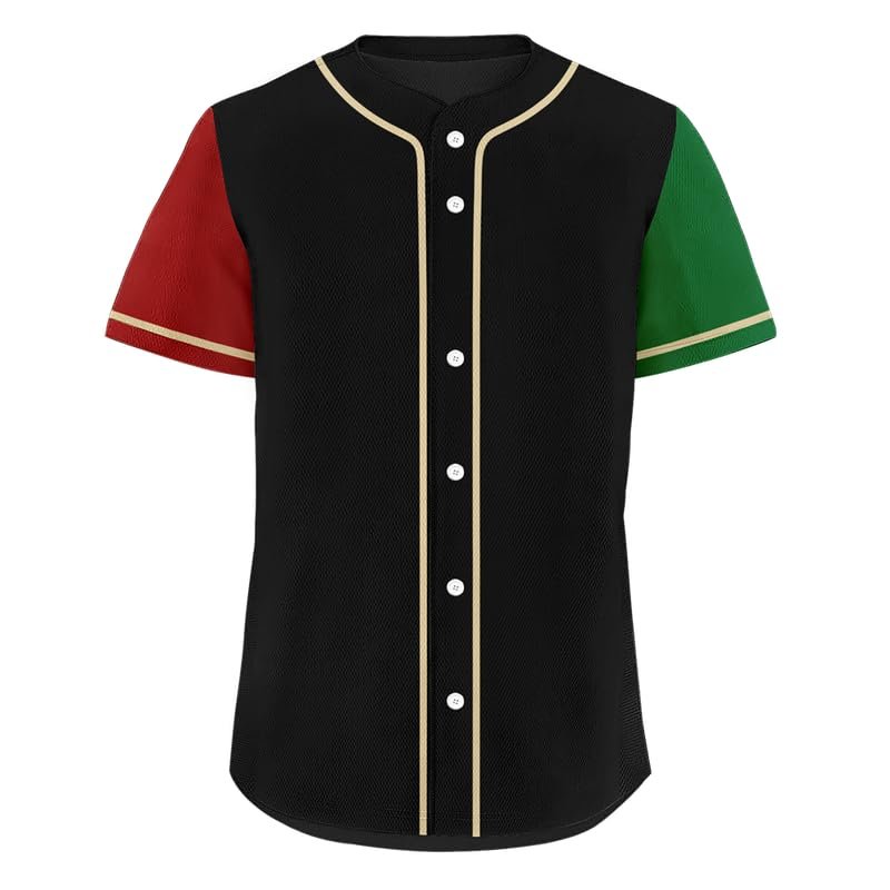 Men's Baseball Jersey Inspired Classic Full Button Down Quick Dry Softball Team Jerseys Breathable Women's Athletic Shirt