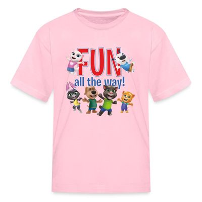 Talking Tom & Friends Fun All The Way Kid's T-Shirt Pink