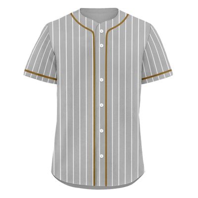 Men's Striped Baseball Jersey Classic Fit Breathable Fabric Softball Jerseys Sizes Sports Shirt