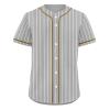 Men's Striped Baseball Jersey Classic Fit Breathable Fabric Softball Jerseys Sizes Sports Shirt view 1