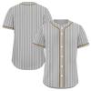 Men's Striped Baseball Jersey Classic Fit Breathable Fabric Softball Jerseys Sizes Sports Shirt view 3