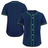 Men's Striped Baseball Jersey Classic Fit Breathable Fabric Softball Jerseys Sizes Sports Shirt view 3