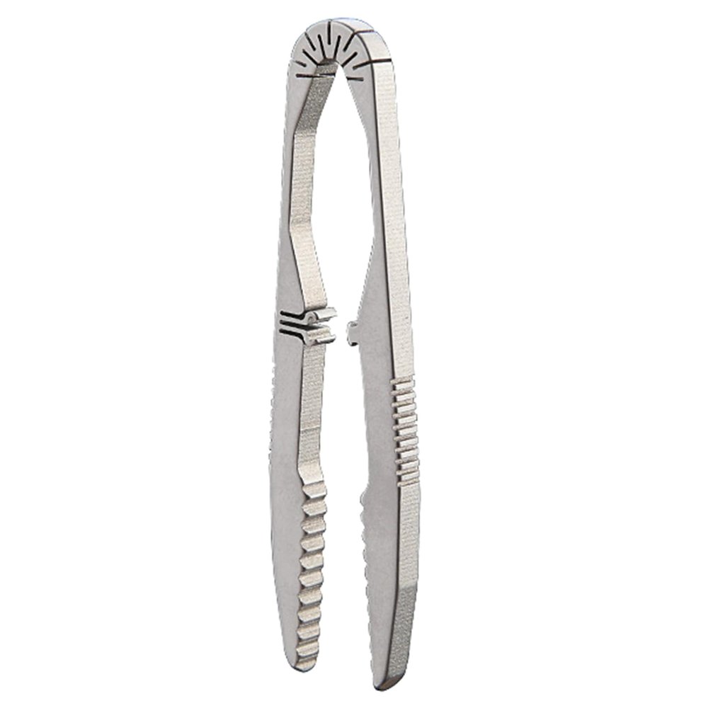 FGDTREE Titaniums Steel Tweezer Outdoor Survivals Travel Small Tweezer Pocket Maintenance Tool for Camping Hikings Emergencies Outdoor Travel Tool