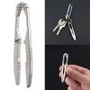 FGDTREE Titaniums Steel Tweezer Outdoor Survivals Travel Small Tweezer Pocket Maintenance Tool for Camping Hikings Emergencies Outdoor Travel Tool view 2