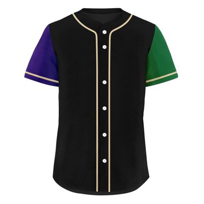 Men's Baseball Jersey Inspired Classic Full Button Down Quick Dry Softball Team Jerseys Breathable Women's Athletic Shirt