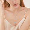 DAOCHONG Apple Necklace,Teacher/Mother Necklace for Women Sterling Silver Heart Lariat Necklace Teacher Jewelry Mothers Day Gifts for Women view 3