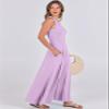 ANRABESS Women Summer Casual Sleeveless Maxi Sundress Button Fit & Flare A-Line Flowy Long Dresses 2026 Beach Outfits Light Purple Large view 4