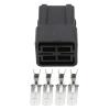 4 Pin DJ70454-6.3-11/21 Female and Male Auto Connector 6.3 Series with Terminals 4P (Size : 10 Sets) view 4