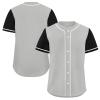 Men's Baseball Jersey Inspired Classic Full Button Down Quick Dry Softball Team Jerseys Breathable Women's Athletic Shirt view 3