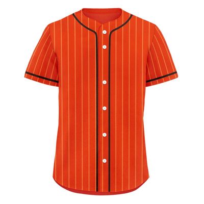 Men's Striped Baseball Jersey Classic Fit Breathable Fabric Softball Jerseys Sizes Sports Shirt