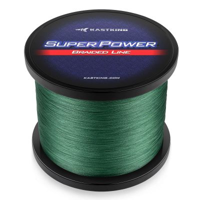 KastKing Superpower Braided Fishing Line, Moss Green, 8 LB, 150 Yds