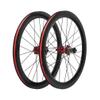 20'' 451 Bicycles Wheelset Road Bikes BMX Wheel Foldable Bikes Wheelset Quick Release Disc Brake Wheels Front 2 Rear 4 Bearing Hubs 8 9 10 11 Speed 24 Holes 1795g (Size : Red_451)