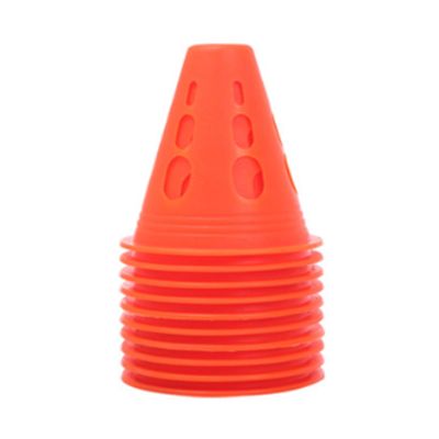 FGDTREE 10 Pack Sports Cones with Windproof Hole Colourful Sports Training Marker Cones Flexible Cones