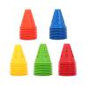 FGDTREE 10 Pack Sports Cones with Windproof Hole Colourful Sports Training Marker Cones Flexible Cones view 2