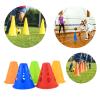 FGDTREE 10 Pack Sports Cones with Windproof Hole Colourful Sports Training Marker Cones Flexible Cones view 3
