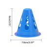 FGDTREE 10 Pack Sports Cones with Windproof Hole Colourful Sports Training Marker Cones Flexible Cones view 4