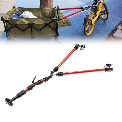 Bike Tow Bar for Campervan Hitch Bicycle Trailer Connector E-Bike Connecting Rods Hitch Linker E-Bike Towing Pole (Color : Y-B)