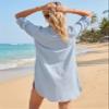 BMJL Women Beach Cover Ups Button Down Summer Swimsuit Cover Up Swim Bathing Suit Cover Up 2026 (Large, Light Blue) view 4
