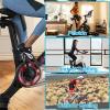 BUCKLOS Look Delta, SPD Spin Bike Bicycle Pedals - Compatible with Peloton & Shimano SPD and Comfortable Extra Wide Bike Seat Cushion for Women Men view 4