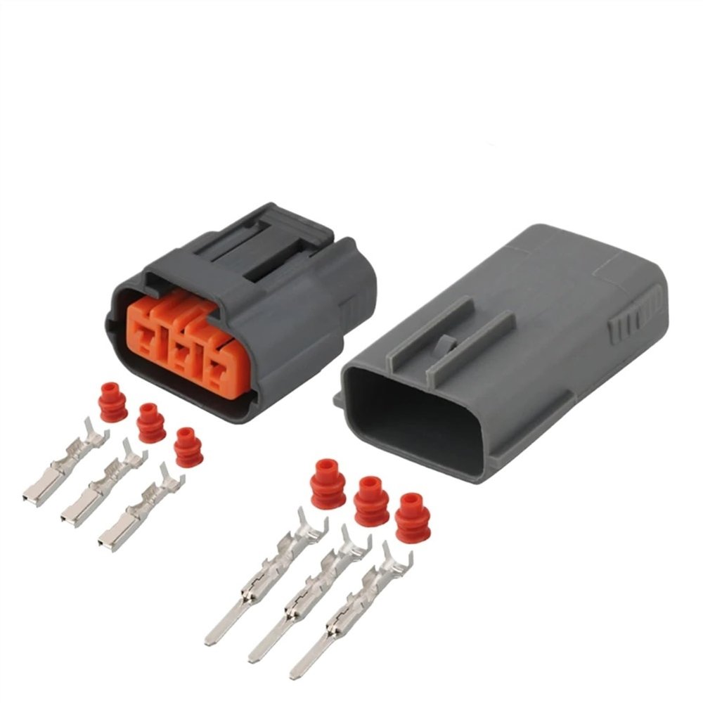 3 Pin Ignition Coil 6195-0012/6195-0009 Water Proof Connector Male and Female Jacket Plug with Terminal DJ 7034-2.2-11/21 3P (Size : 10 Sets)