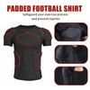 MK MOSSE KARNE Mens Padded Compression Shirt Football Rib Protectors 6-Football Pads Chest Protector Padded Shirt Protective Gear for Football Baseball Basketball view 3