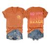 No One Likes A Shady Beach Tank No One Likes A Shady Beach Tank Top Women Summer Graphic Tees for Women Funny Saying Graphic Tee Casual Loose Top Orange view 1
