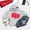 Venley NCAA Officially Licensed Apparel EB Pioneers Apparel California State University Icon Unisex SSCSUEB01 Hoodie Cal09H Gray XX-Large view 4
