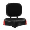Knwigoe Bike Seat with Backrest Bike Seat Bicycle Seat Pad Leather Conversion Kit for Tricycle Bike Bicycle Vehicle(11.61x9.44x13.77in) view 1